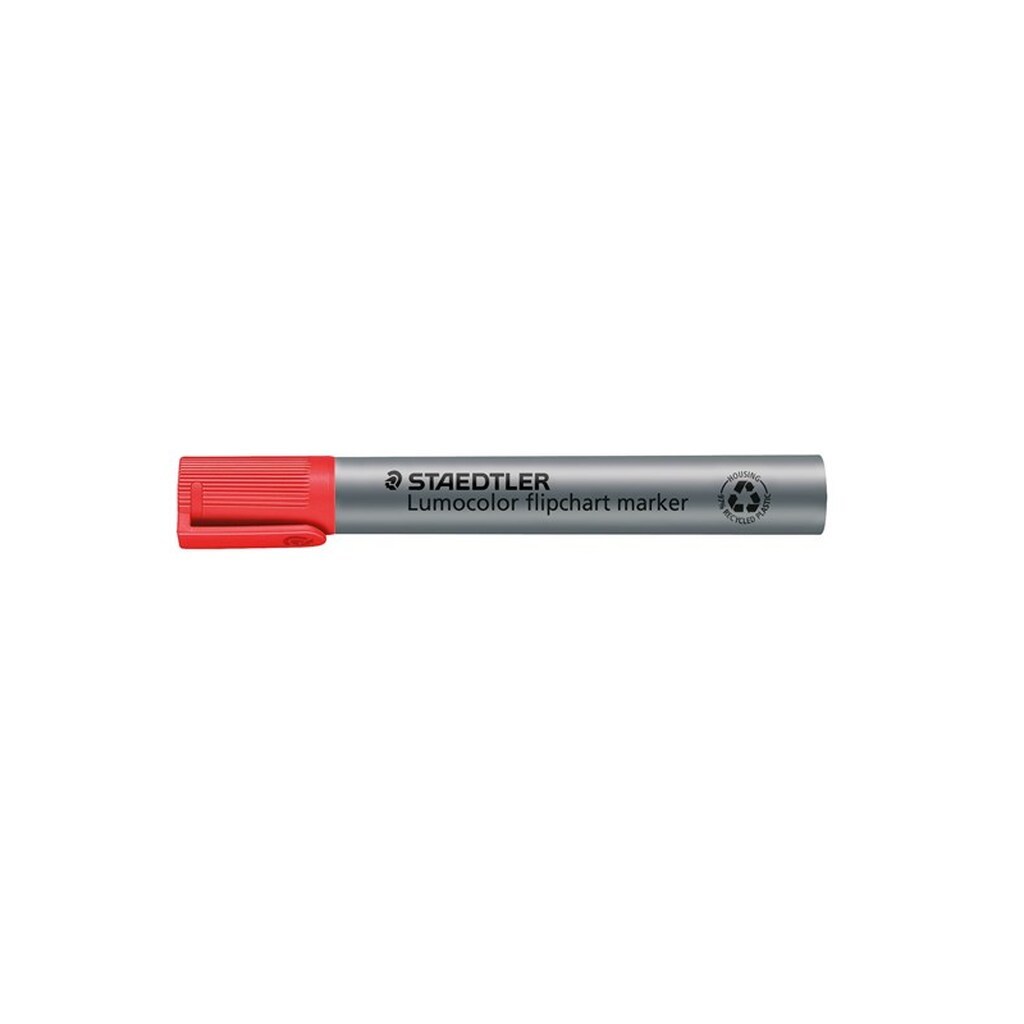Staedtler LUMOCOLOR FLIP C-MARKER 2-5mm,10 STK rød