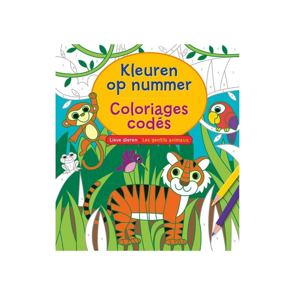 Deltas Color by Number - Cute Animals