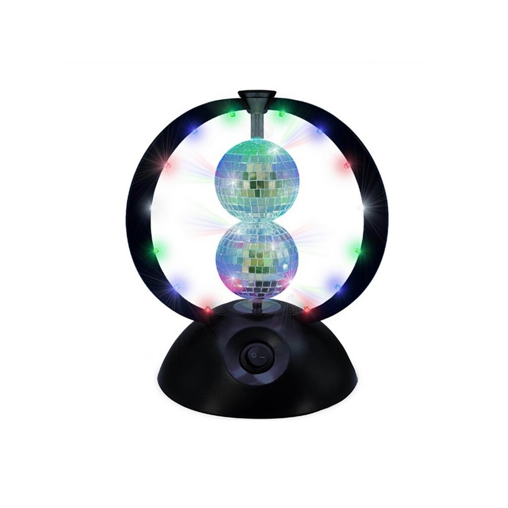Music Rotating double mirror ball