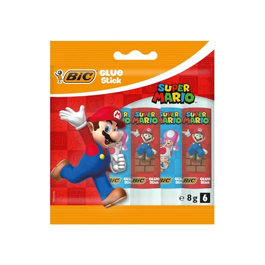 BIC Super Mario Glue Sticks 6 pcs.