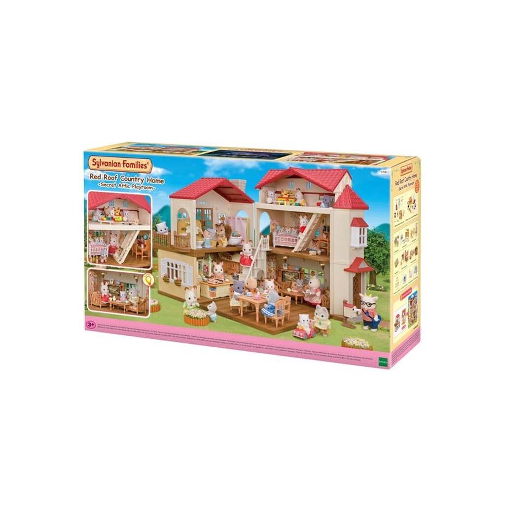 Sylvanian Families Byhus med Lys - med det hemmelige loftsrum