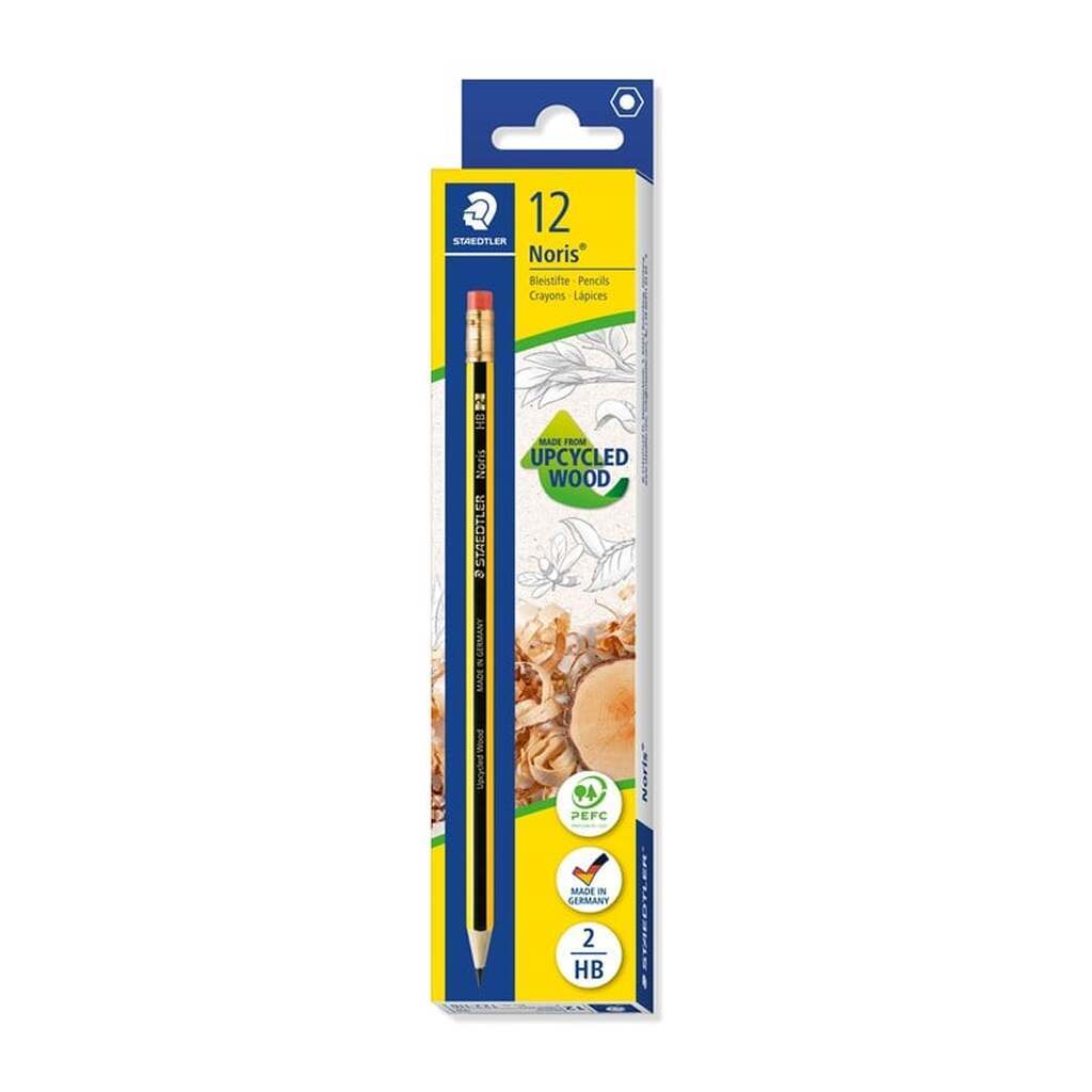 Staedtler NORIS BLYANT M/TOPGUM HB, ÆSKE 12 STK