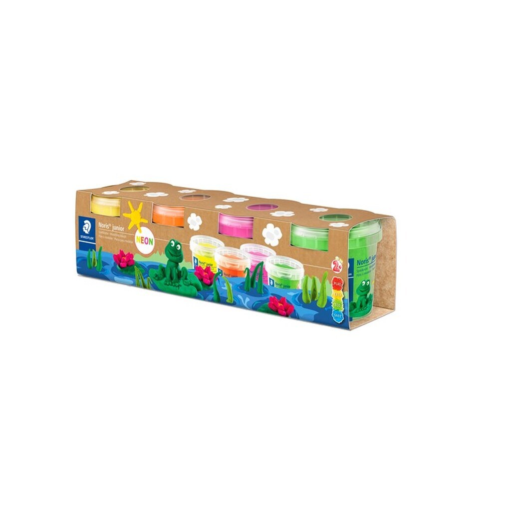 Staedtler NJ modellervoks 130 G NEON 4 ASS/