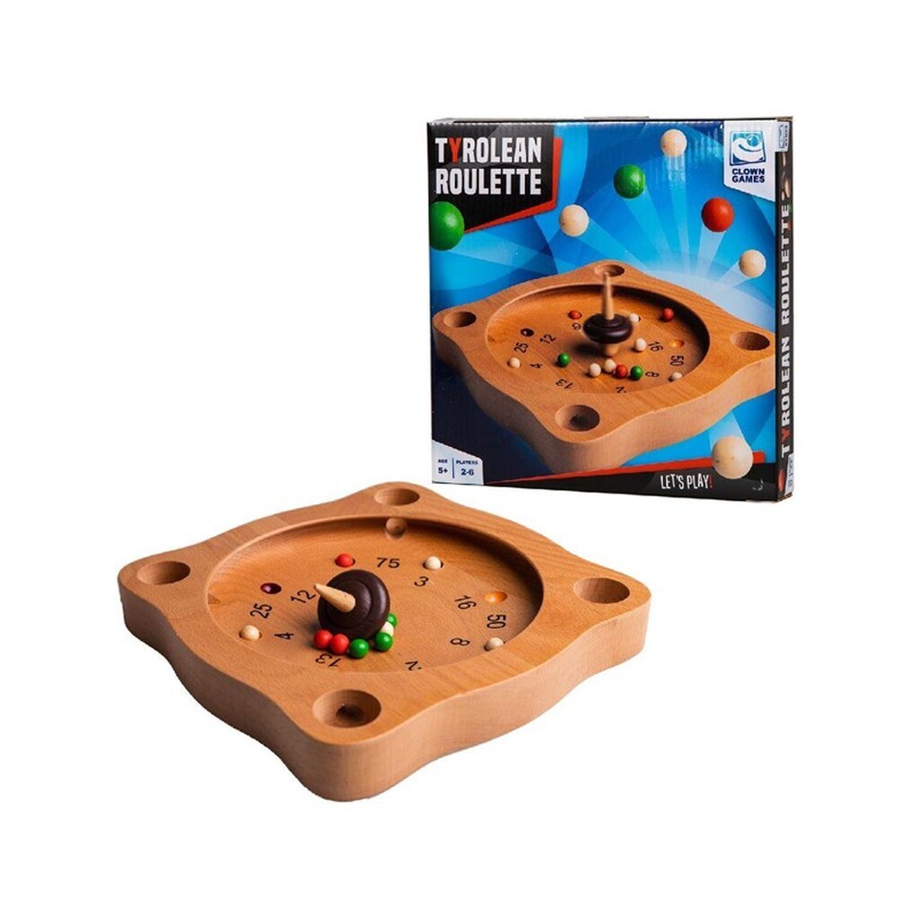 Clown Games Tyrolean Roulette Wooden Board Game