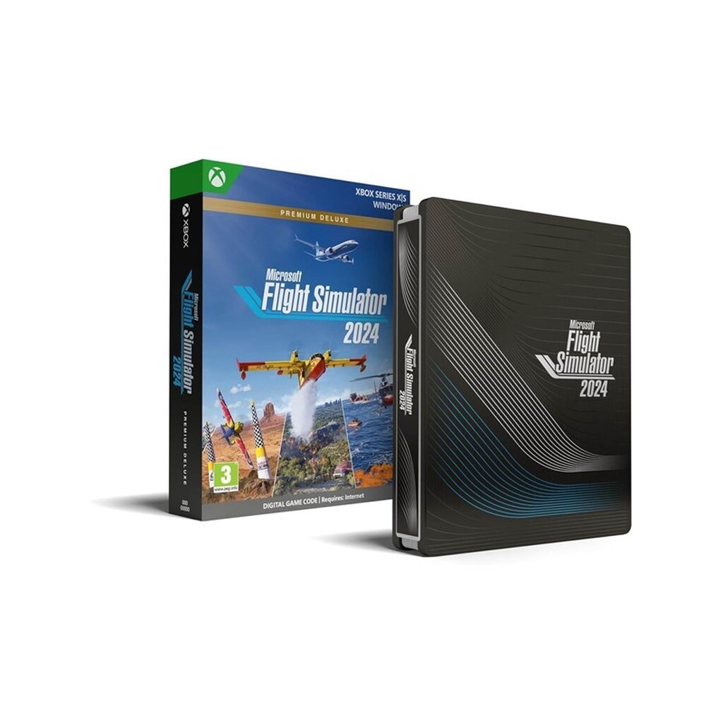Microsoft Flight Simulator 2024 (Premium Deluxe) - Code in a Box - Windows - Simulator