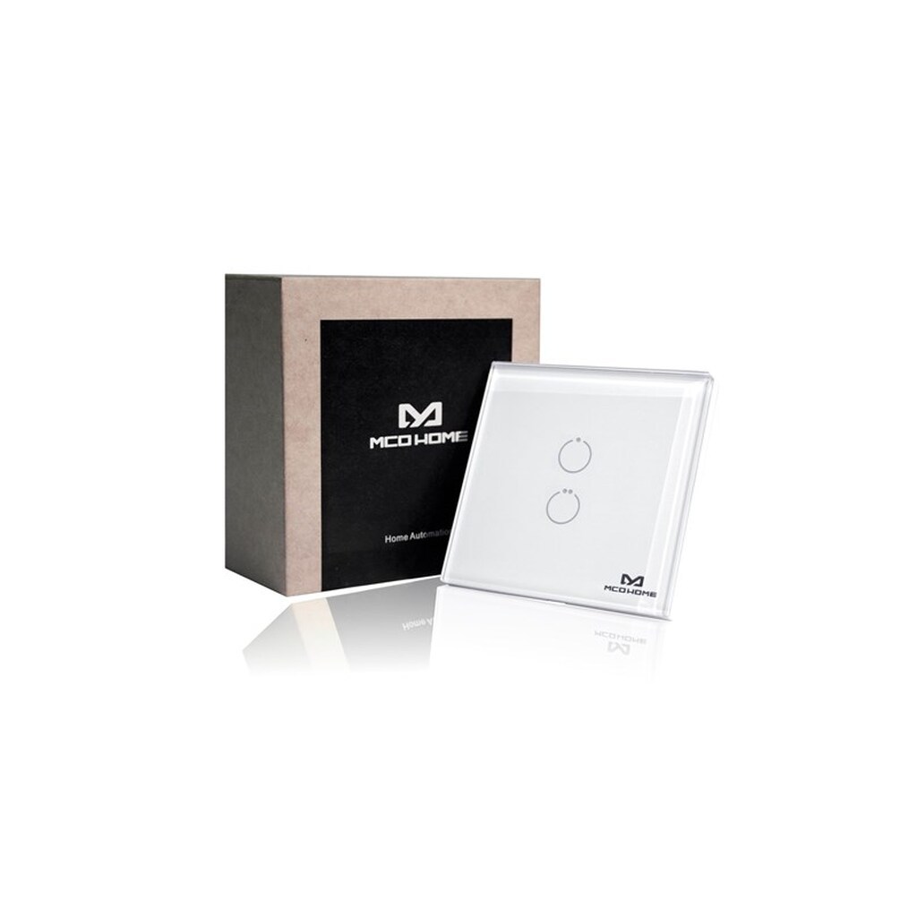 MCO Home Glass Touch Switch GEN5 (2 Buttons)