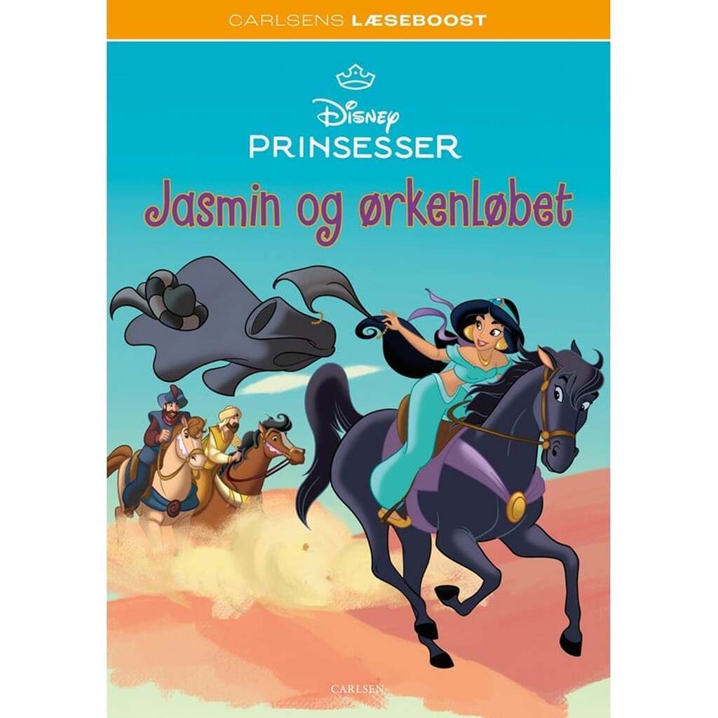 s Læseboost - Disney prinsesser: Jasmin og - Børnebog - Hardcover
