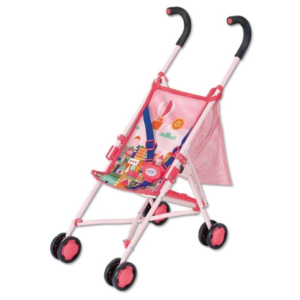 Baby Born Stroller with Bag Pink