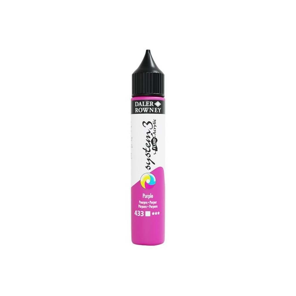 Daler-Rowney System3 Fluid Acrylic 29.5 ml Purple