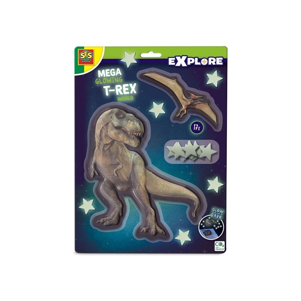 Mega Glowing T-Rex World Wall Stickers