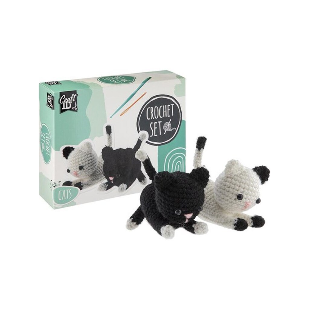 Creative Craft Group CROCHET KIT Hæklesæt KATTE, 2 stk.