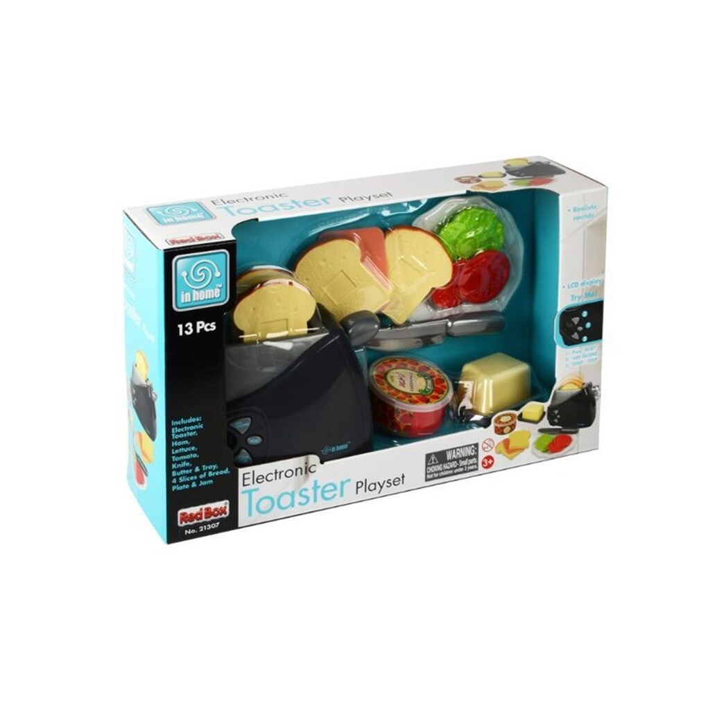 Red box Toaster m/lys &amp; lyd 13 dele