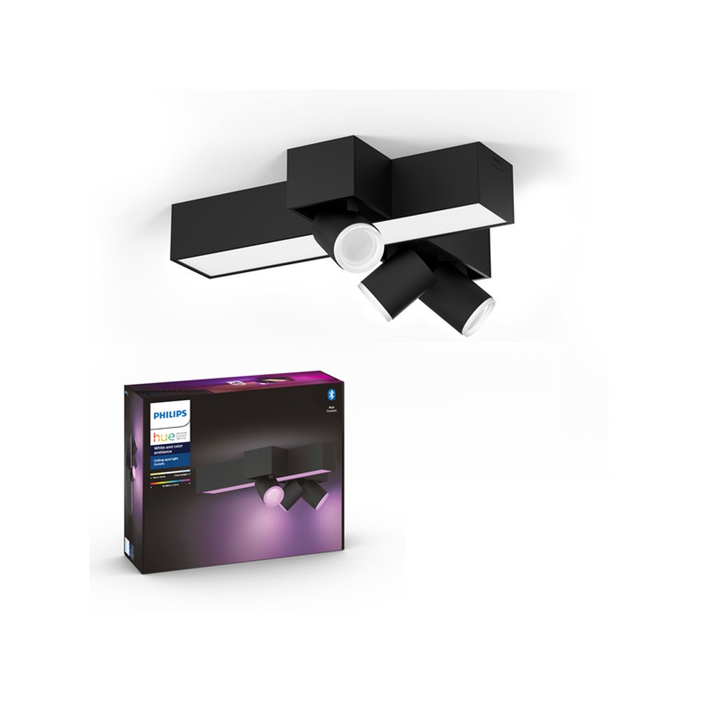 Philips Hue Centris Cross 3x5.7W Spots - Sort