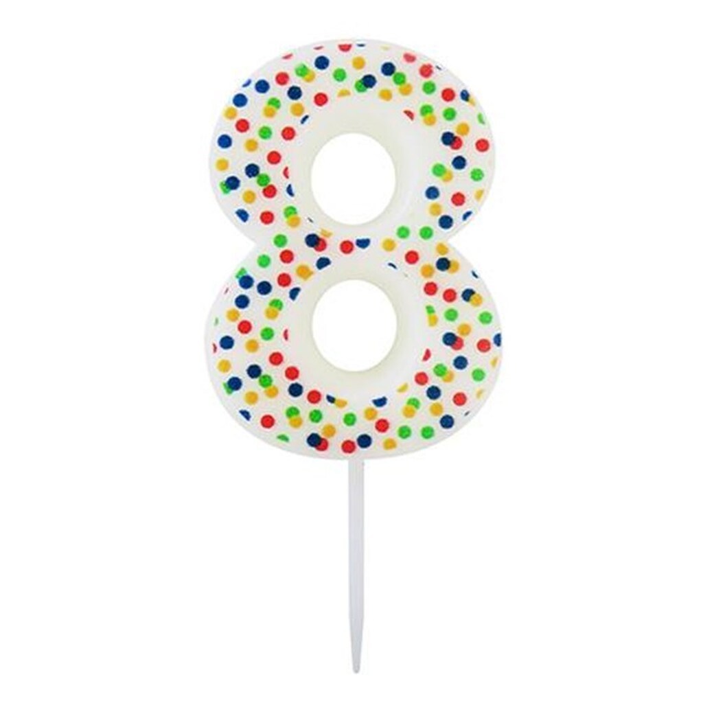 SCANSEASON Lys m. tal 8 . 7,5cm høj