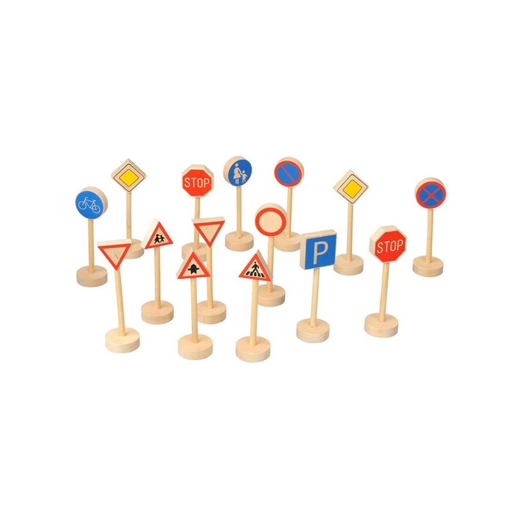 Goki Wooden Traffic Sign Set