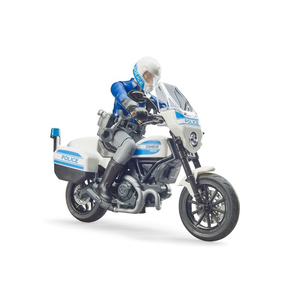 Bruder bworld Ducati Scrambler FT politimotorcykel legetøj