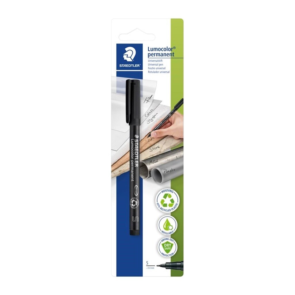 Staedtler Lumocolor Perm S 0.4 mm Sort 1/Bk