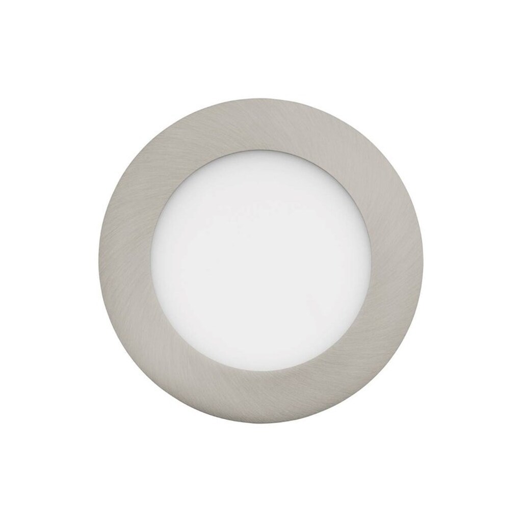 EGLO FUEVA-Z indbygningsspot Ø120 mm, børstet stål