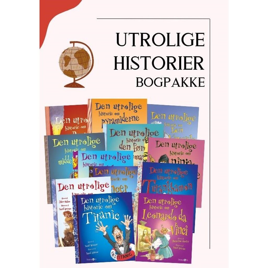 Utrolige historier - Bogpakke - Børnebog - Hardback