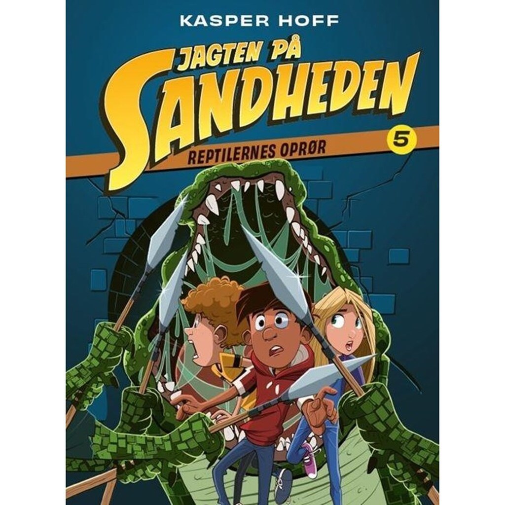 Jagten på sandheden 5 - Reptilernes oprør - Børnebog - Hardcover