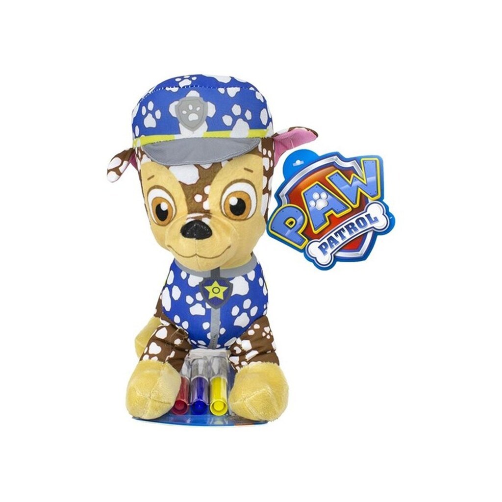 Sambro PAW Patrol Coloring Stuffed Toy with Markers - Chase