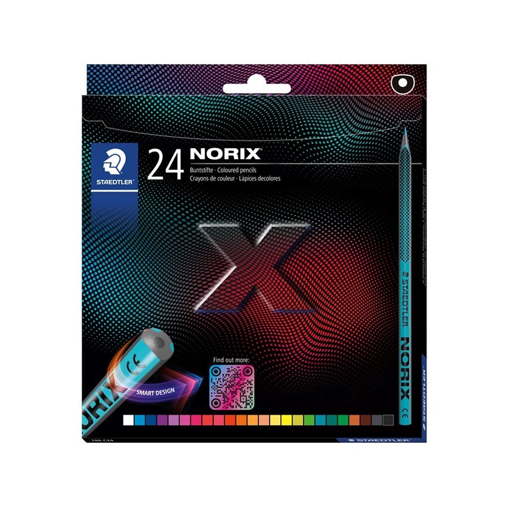 Staedtler NORIX Farveblyant, 24 stk