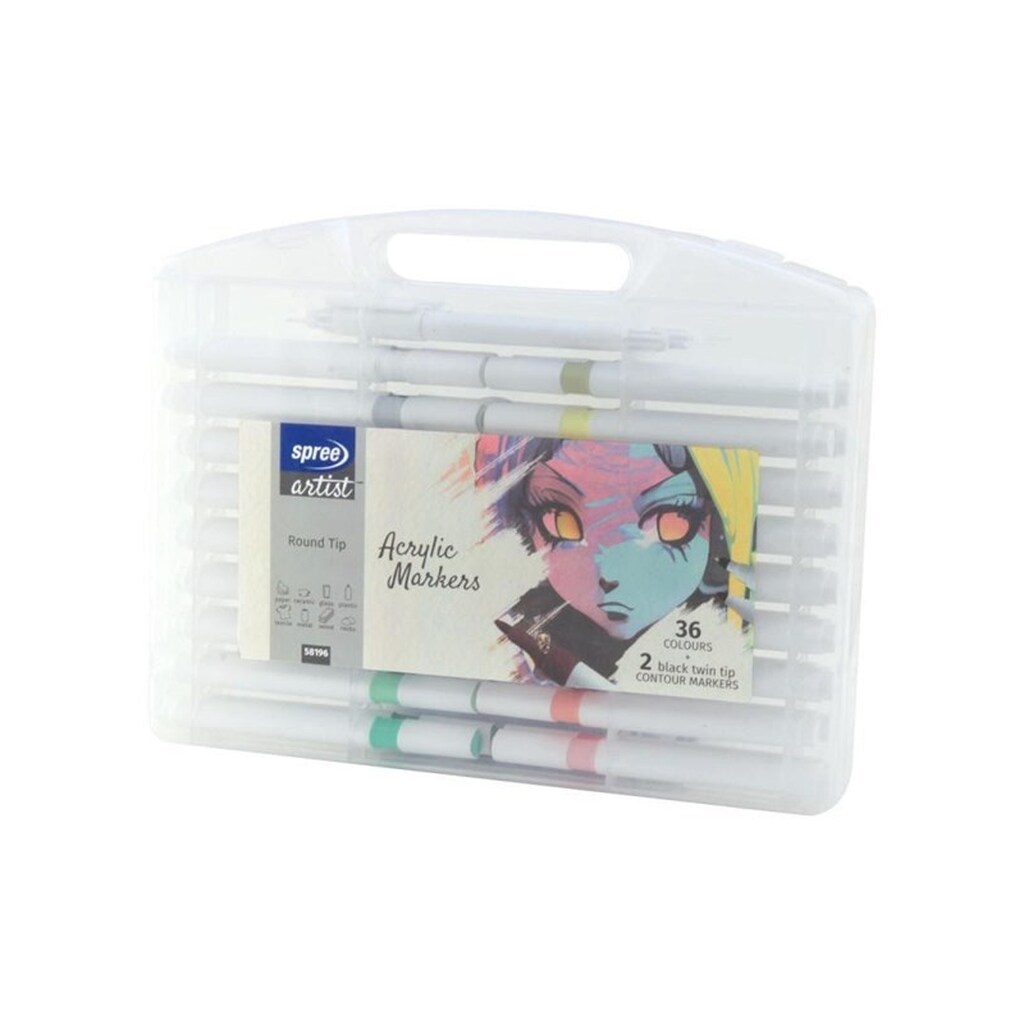SPREE Marker ø4mm. 36+2 stk. Stentusser