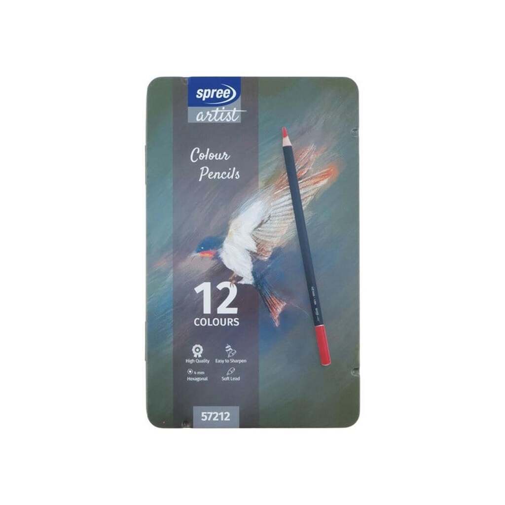 SPREE Farveblyant i metalboks.12 stk.