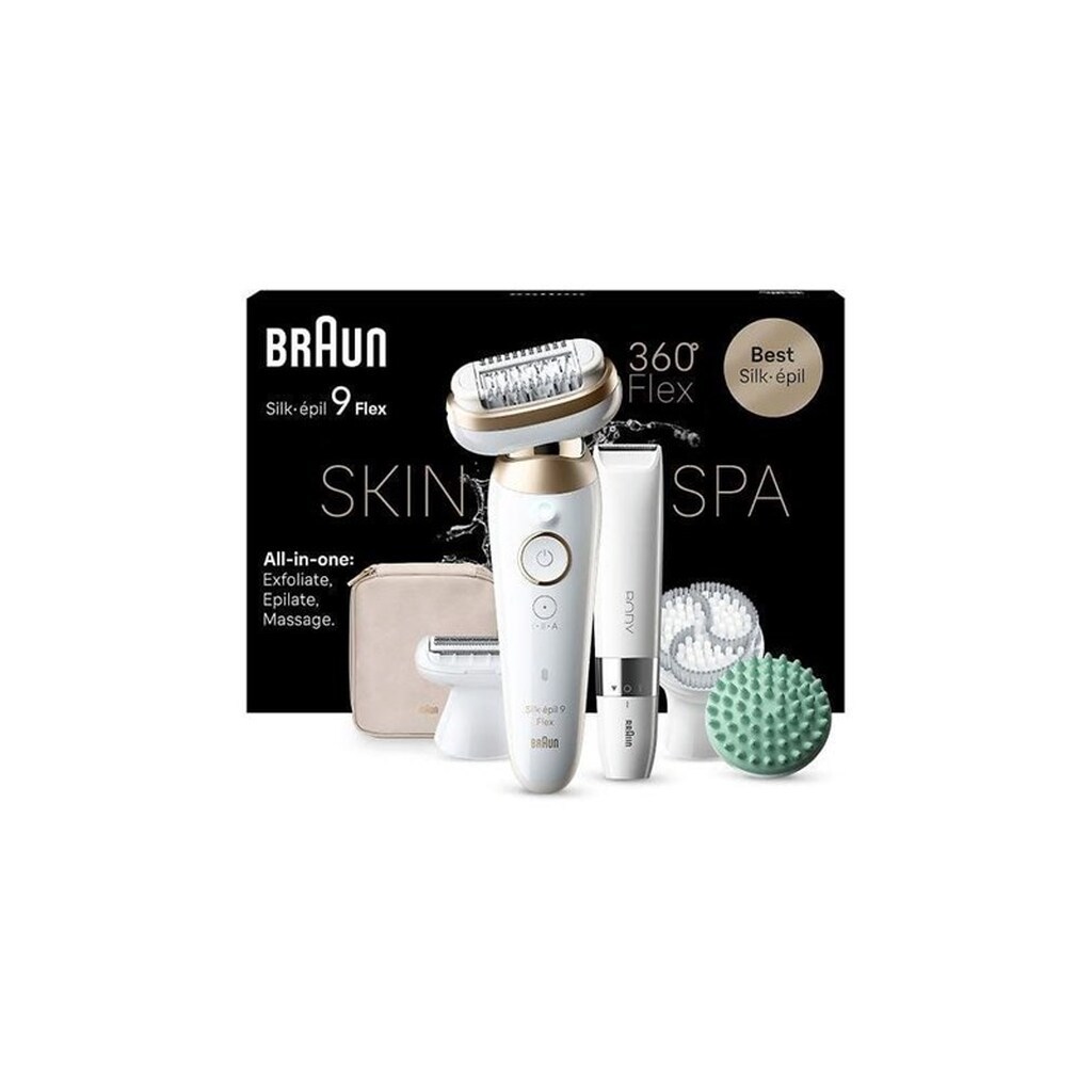 Braun Epilator Silk-épil 9 Flex SkinSpa 9-481 3D epilator Wet &amp; Dry