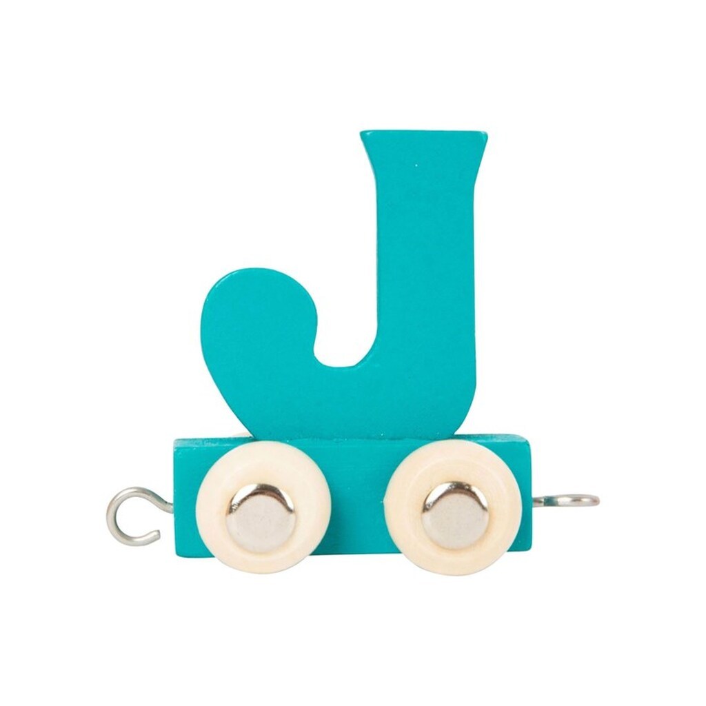 Small Foot - Wooden Letter Train Color - J