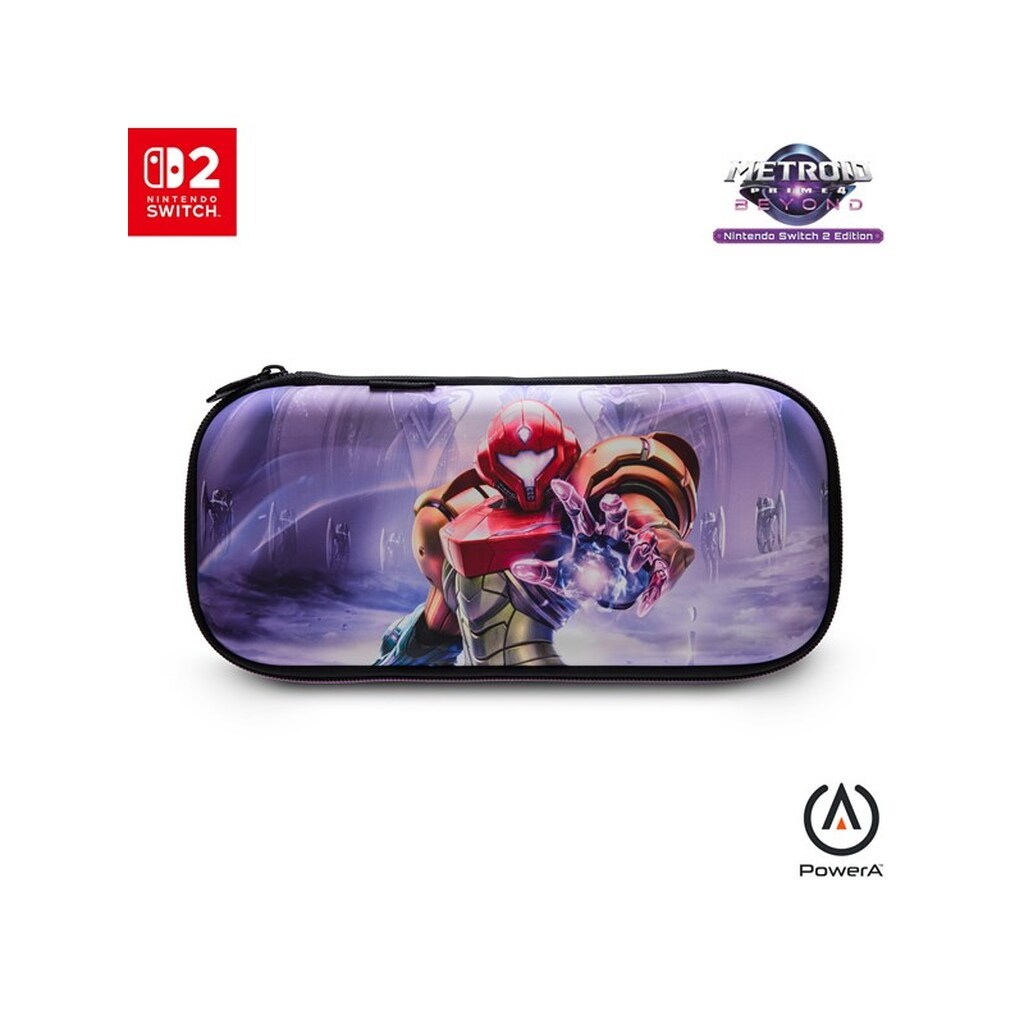 PowerA Slim Case til Nintendo Switch 2 - Metroid Prime 4: Beyond, Officielt licenseret, Protective Case, Holder 10 spil