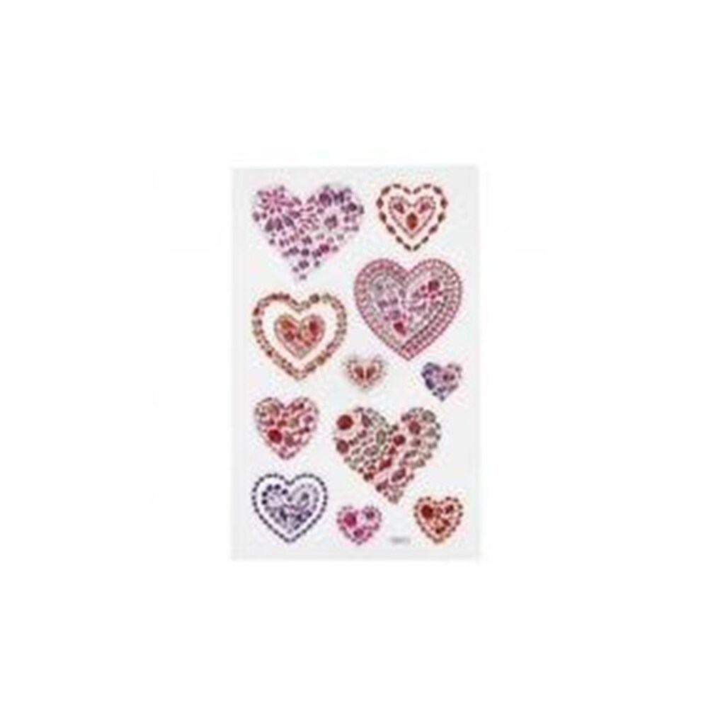Creativ Company Diamond Stickers Hearts 1 Sheet