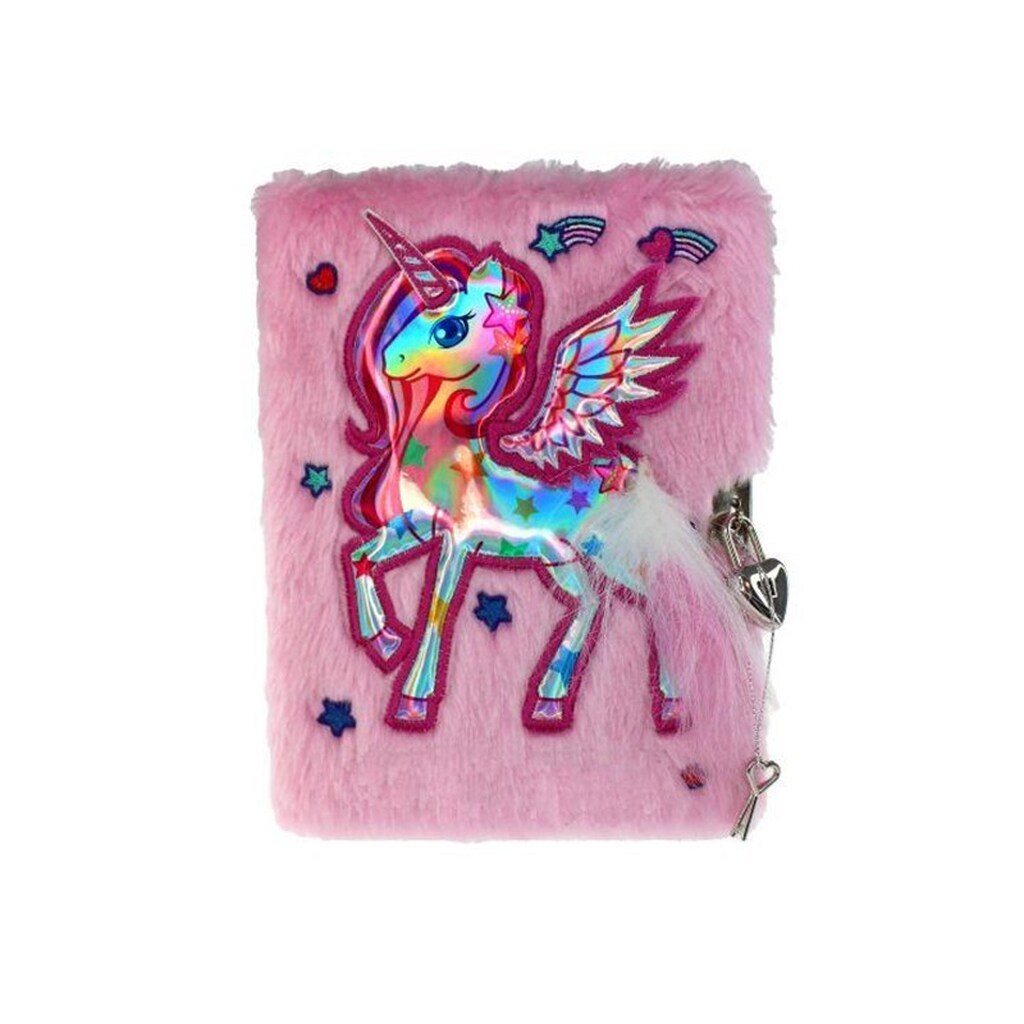 Tinka DAGBOG PLYS ENHJØRNING ROSA M/LÅS