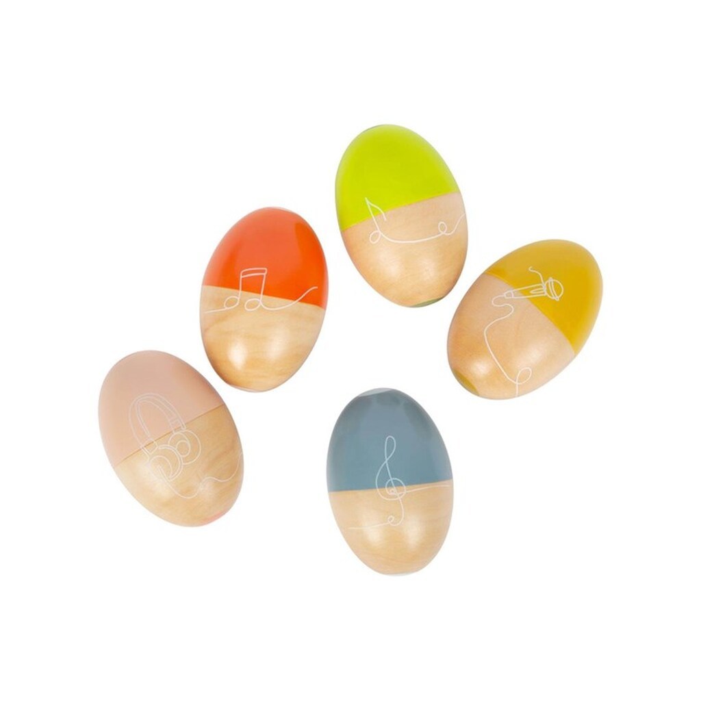 Small Foot - Wooden Music Eggs Groovy Beats 5pcs.