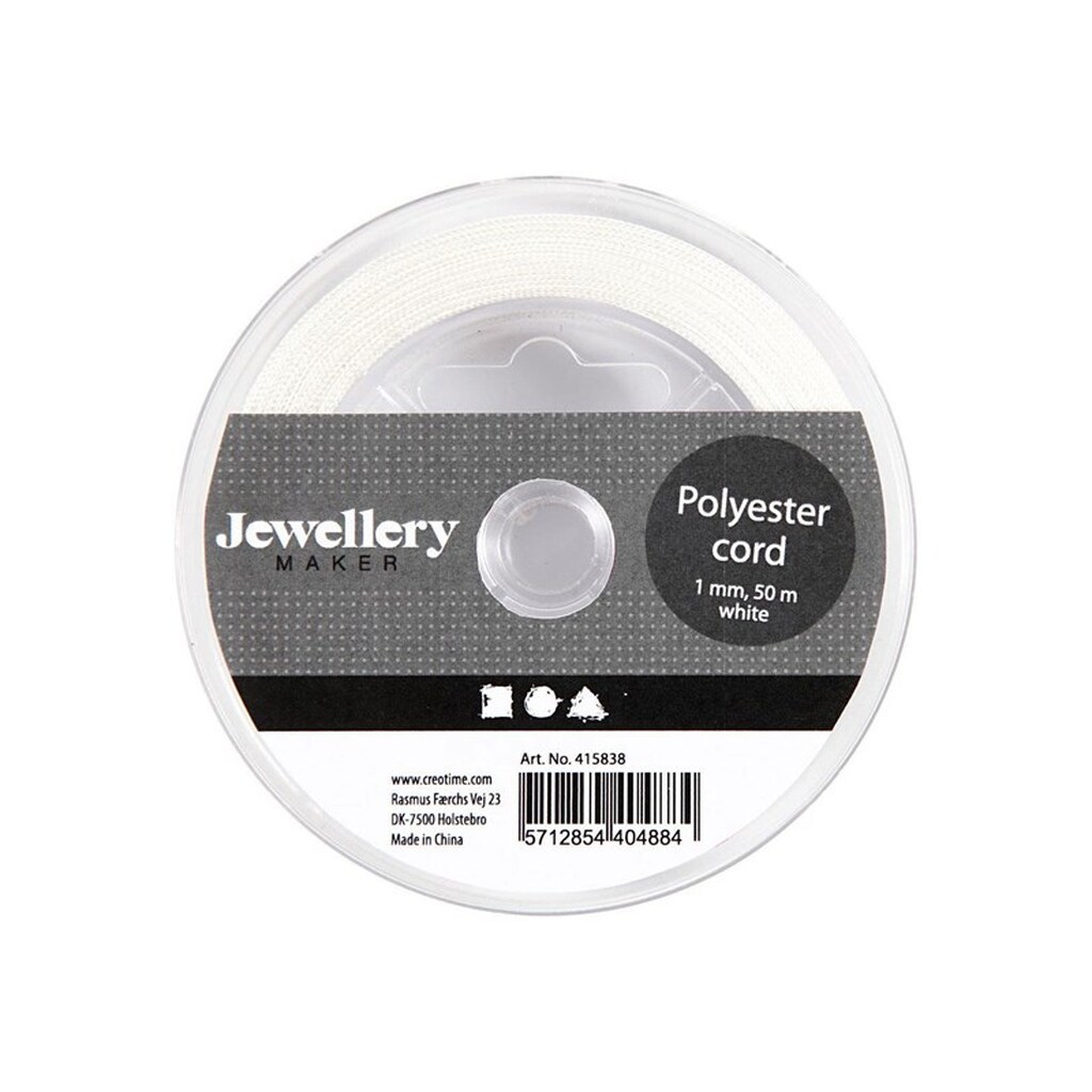Creativ Company - Polyester Cord White 50m