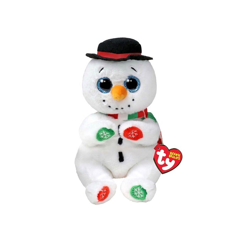 Ty Beanie Bellies Christmas Snowman Weaterby 15cm