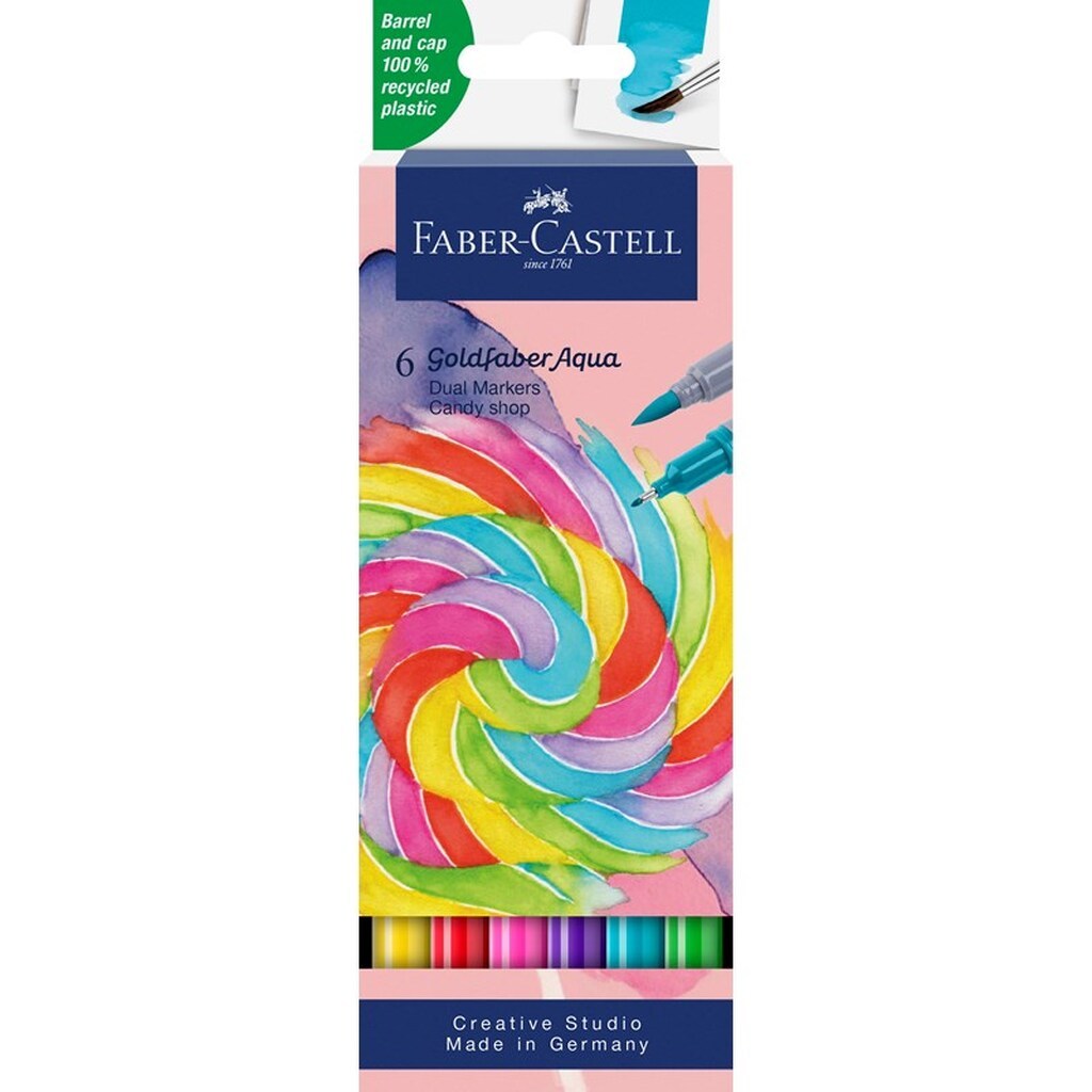 Faber-Castell Goldfaber Aqua Dual marker Candy shop 6 ass