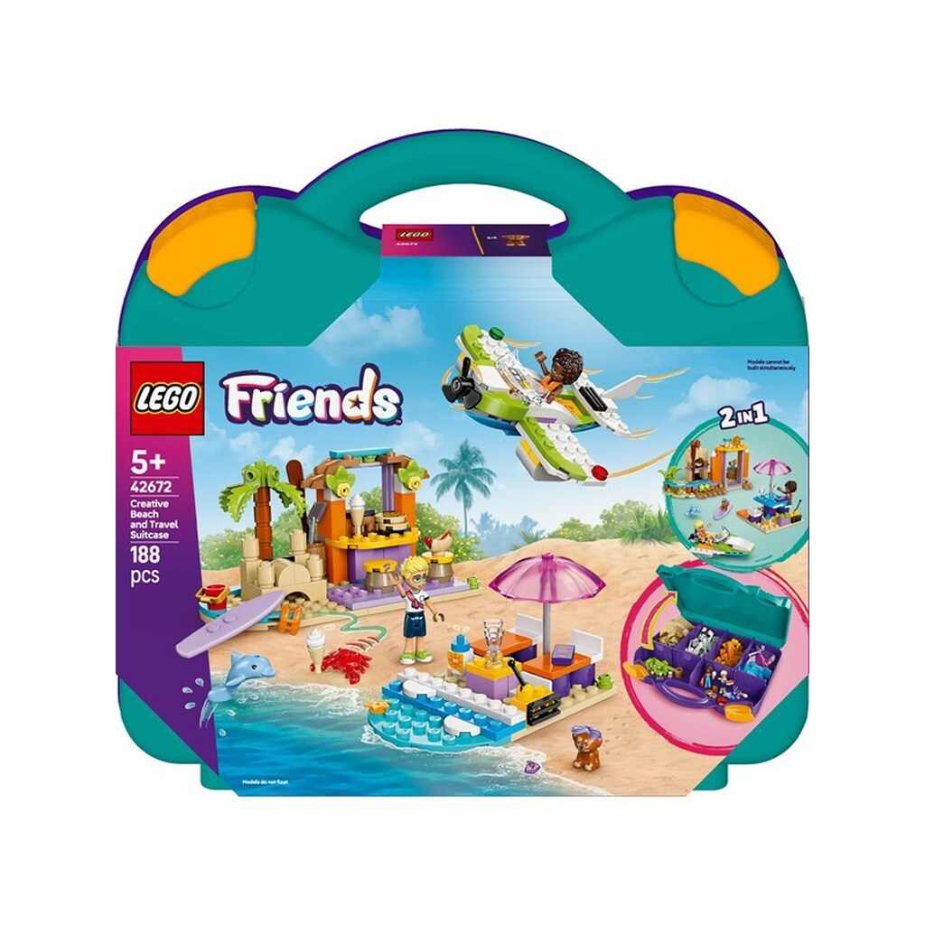 LEGO Friends 42672 Kreativ strand- og rejsekuffert