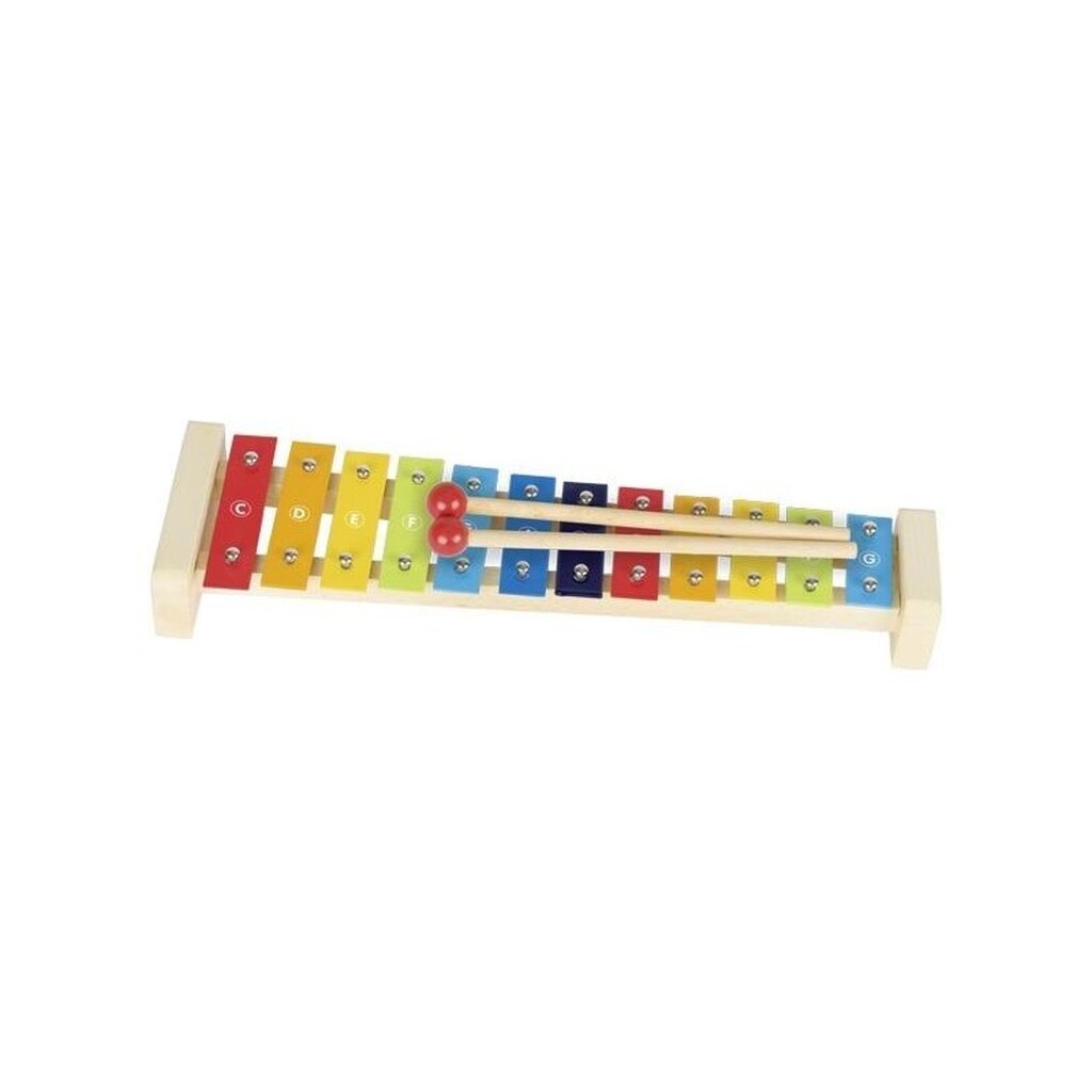 Goki Wooden Xylophone with Songbook 4 parts.