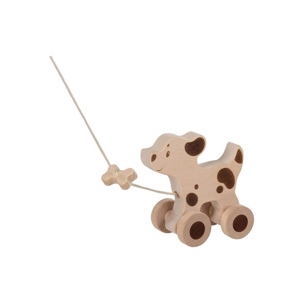 Goki Wooden Pull Animal Dog