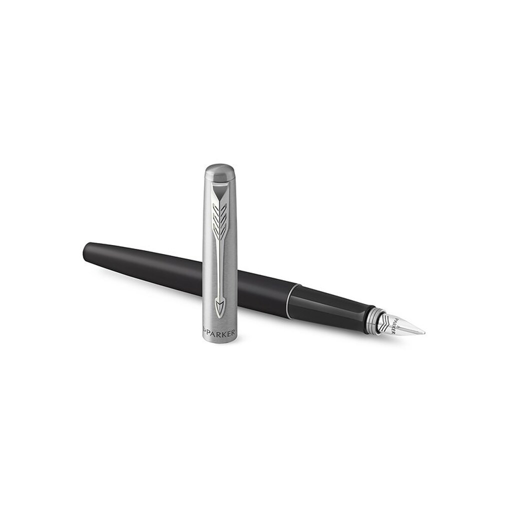 Parker Jotter-fyldepen | Bond Street-sort | medium spids blå blæk | gaveæske