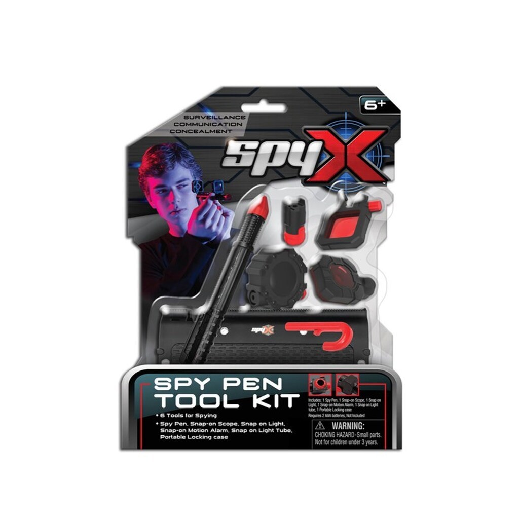 Spy X 6-i-1 Spionudstyrssæt i transportable æske