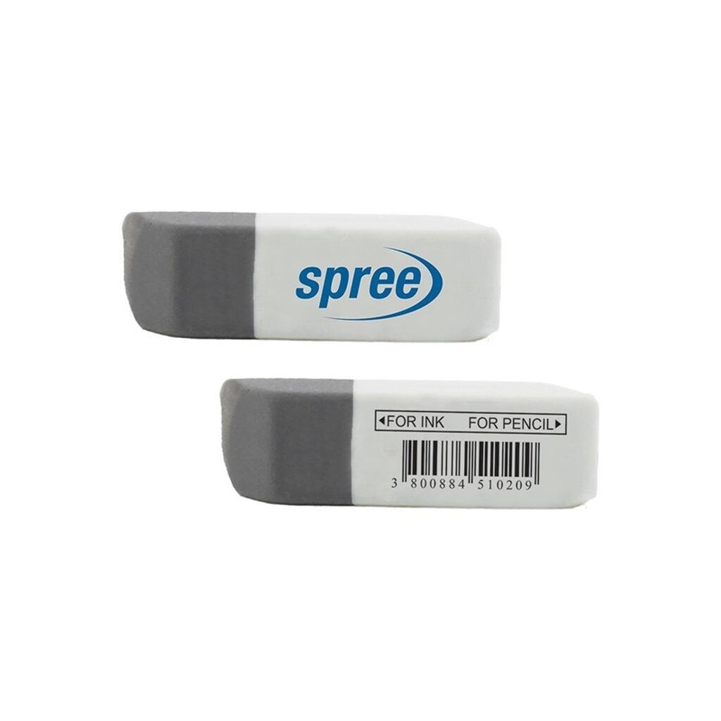 SPREE Viskelæder COMBI blæk/blyant 36 stk.