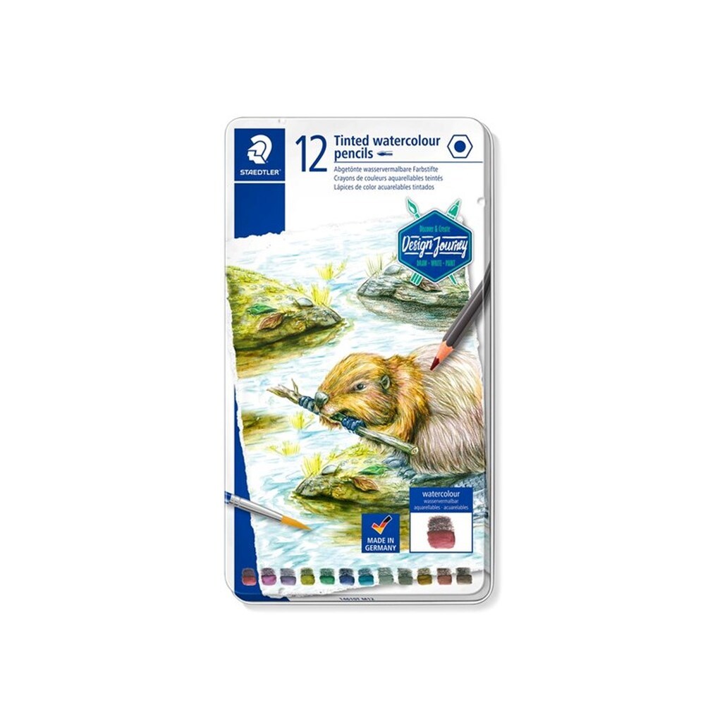 Staedtler Farveblyant Akv. 12 Stk  100% PEFC