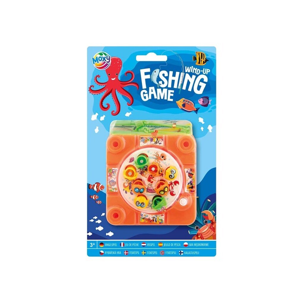 Creative Craft Group - Wind-up Fishing Game Orange