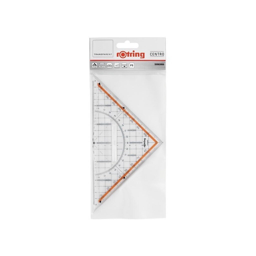 Rotring Centro, Stort Geometrisk Sæt med Håndtag 23 cm