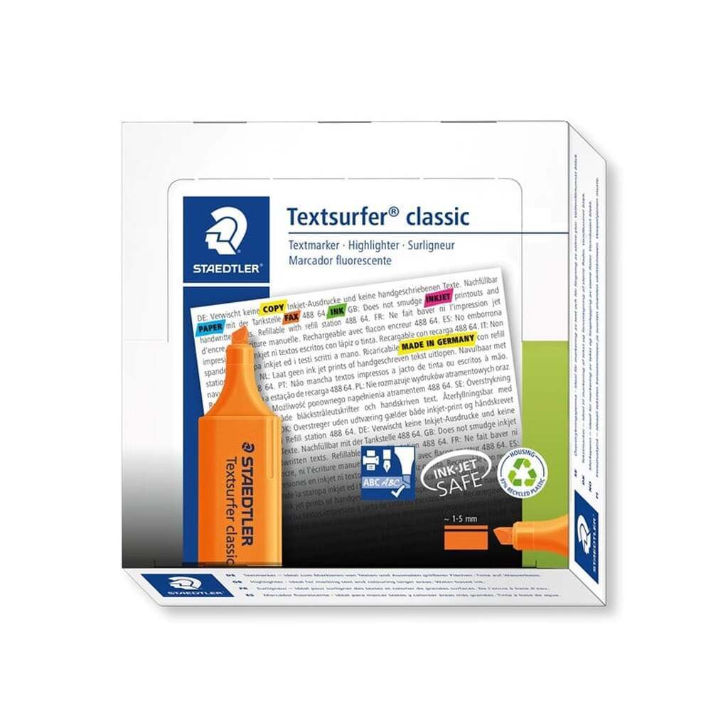 Staedtler TEXTSURFER CLASSIC, 10 STK,   ORANGE