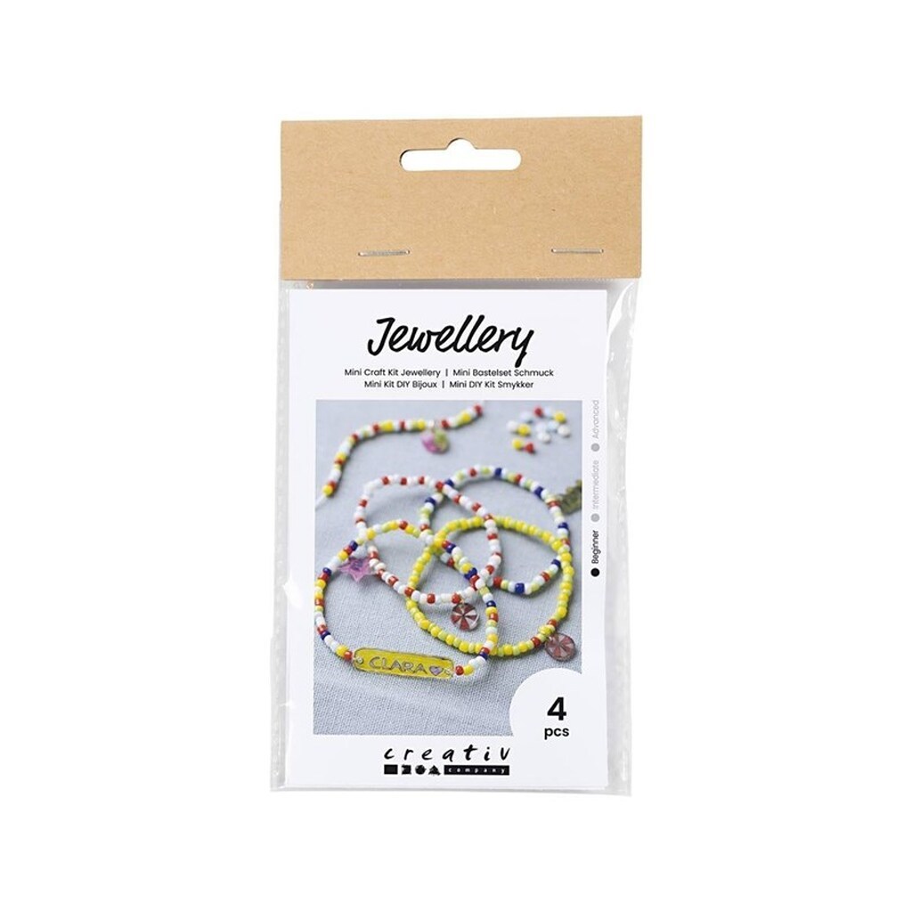 Creativ Company - Mini Hobbyset Jewelry Shrink Film Bracelets Yellow