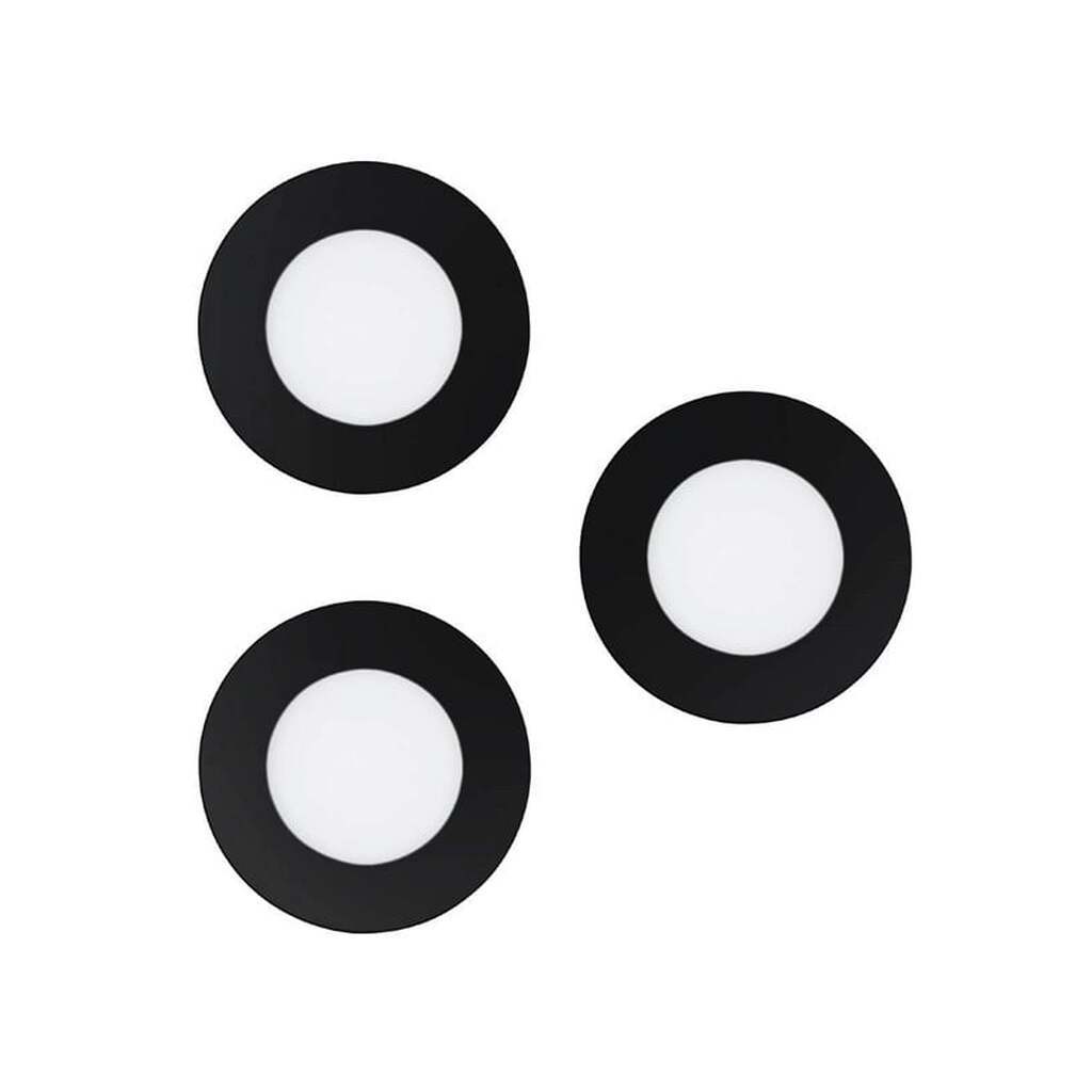 EGLO CONNECT.Z FUEVA SMART indbyg.sæt sort M/FARVER(RGB) OG TUNABLE WHITE