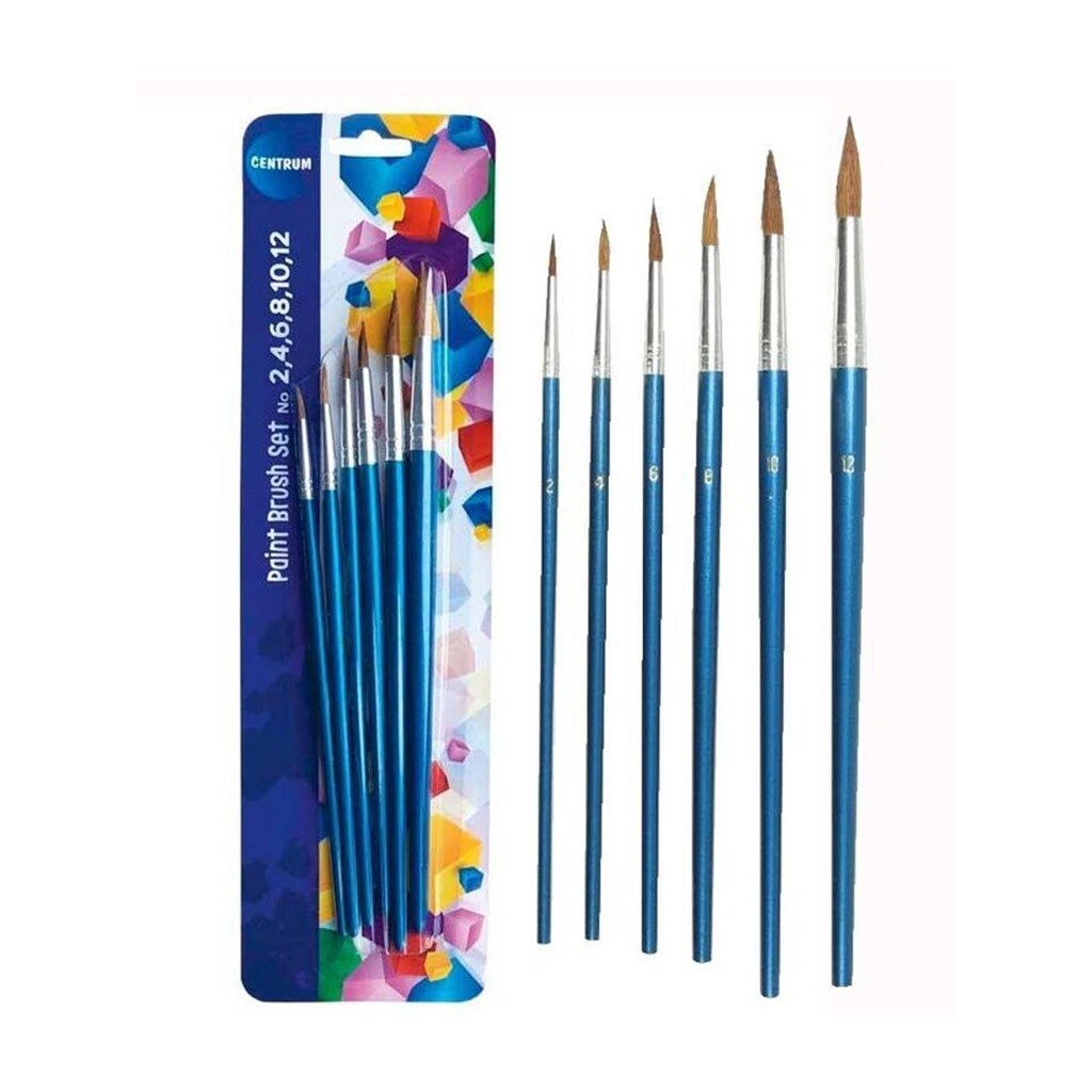 CENTRUM Pensler 6 stk. på blisterkort.